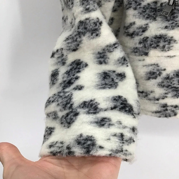 Cupcakes & Cashmere Braken Printed Full Zip Casual Moto Jacket/Shacket Size S - Picture 6 of 10